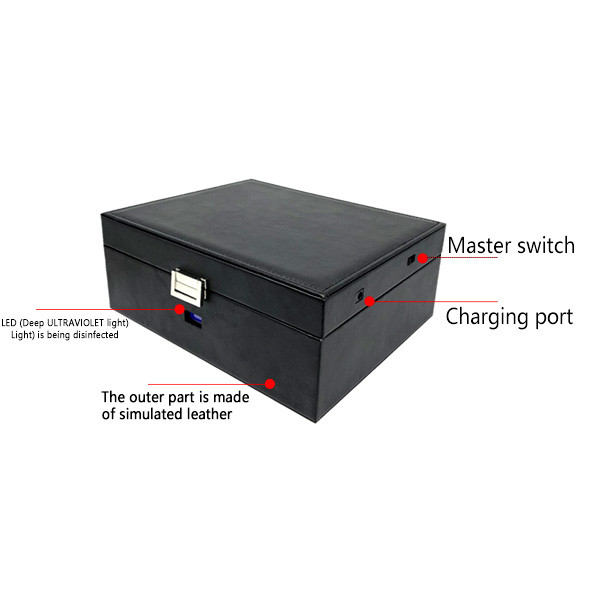 Health Sterilization Leather Jewelry Disinfection Box