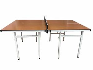 Quality Inside Juvenile Ping Pong Table Square And Round Leg Wooden Natural Top wholesale