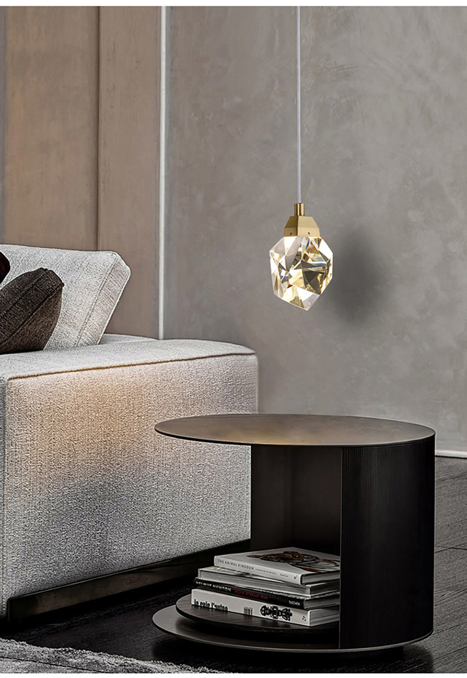Modern diamond crystal pendant lights living dining room bedroom kitchen indoor lighting(WH-NC-44)