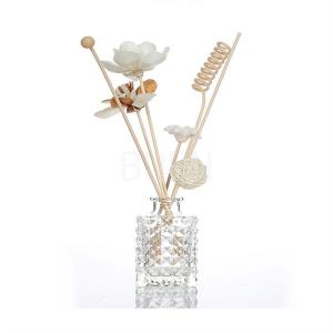 Quality Transaprent Clear Glass Aroma Diffuser Bottle Decorative Reed Car 100ml wholesale