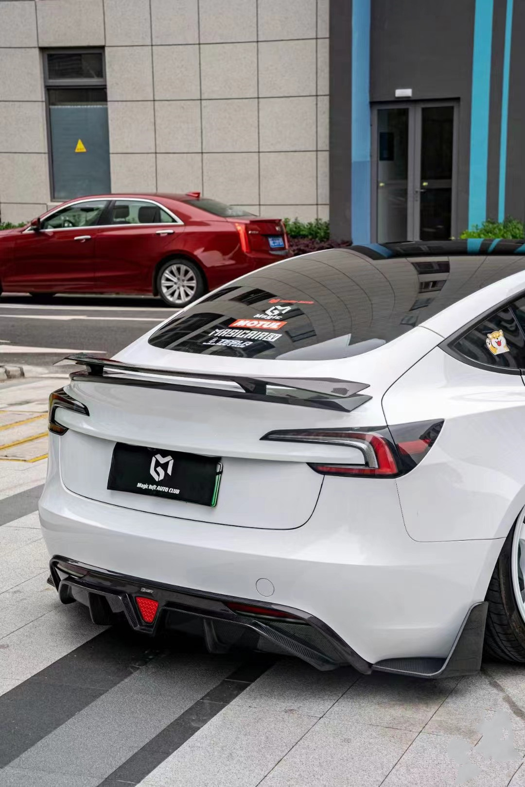 Carbon Fiber Tesla Model 3 Body Kit New Repair Tesla Side Skirt Front Lip Diffuser