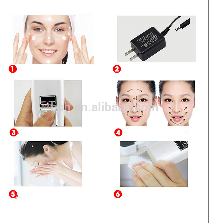 0.5 Kg Ultrasonic Skin Cleaner , Small Ultrasound Skin Scrubber Spatula