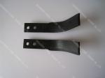 Spring steel 65MN Agri Spare Parts Rotary Tiller Blade For Dry Land 0.45kg - 0