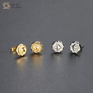Quality Takahashi Goro Titanium Steel Jewelry 18k Gold Plated Stud Earrings Flying Eagle wholesale