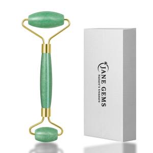 Quality Facial Massage 100% Natural Crystal Green Aventurine Face Jade Roller wholesale