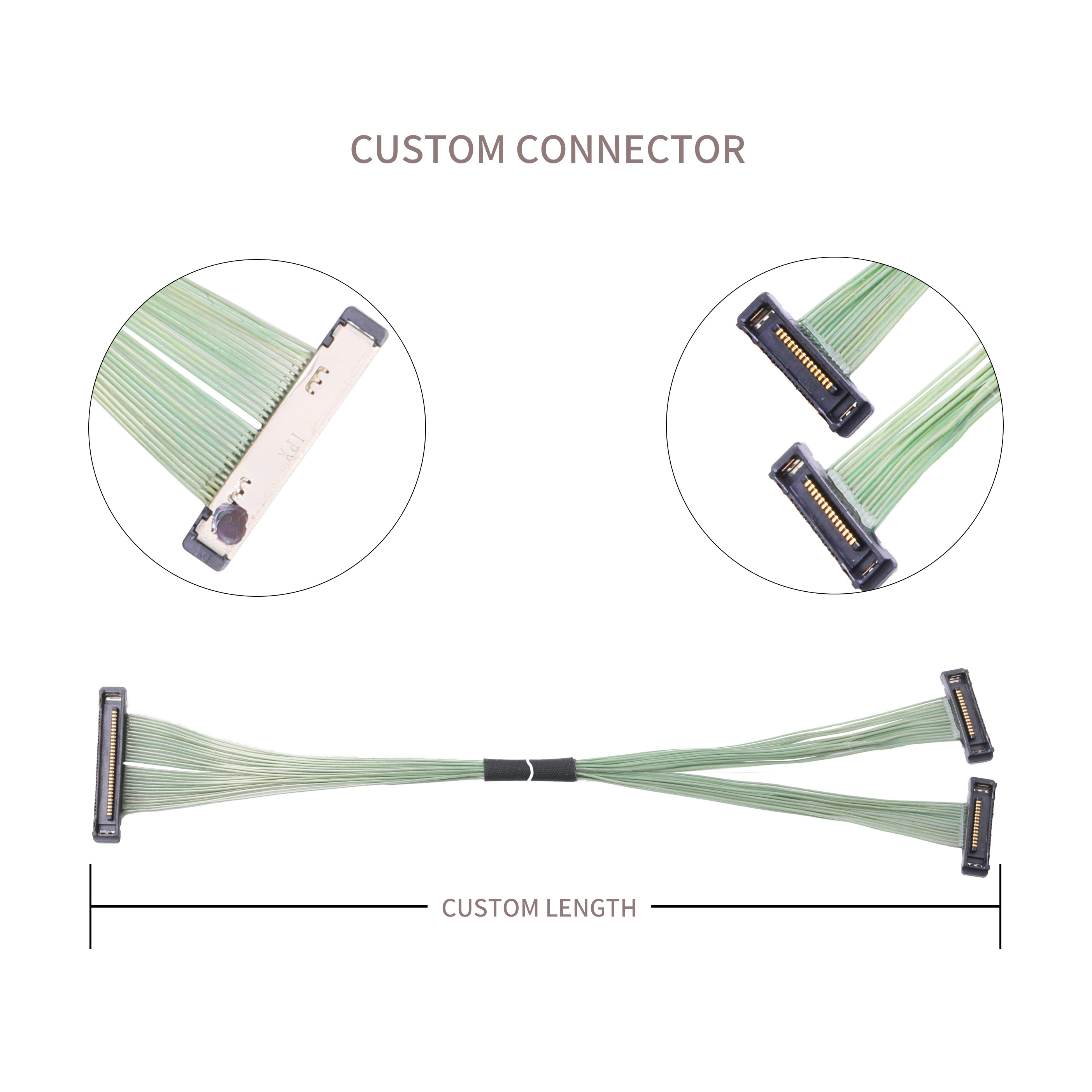 20380 R10T 06 MIPI Camera Cable 0.4mm Pitch Micro Coaxial Cable