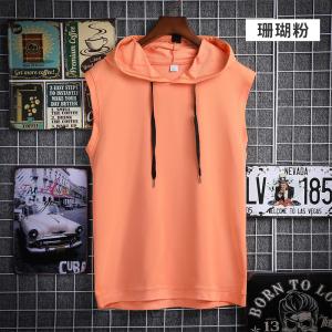Quality Breathable Red Sleeveless Hoodie wholesale
