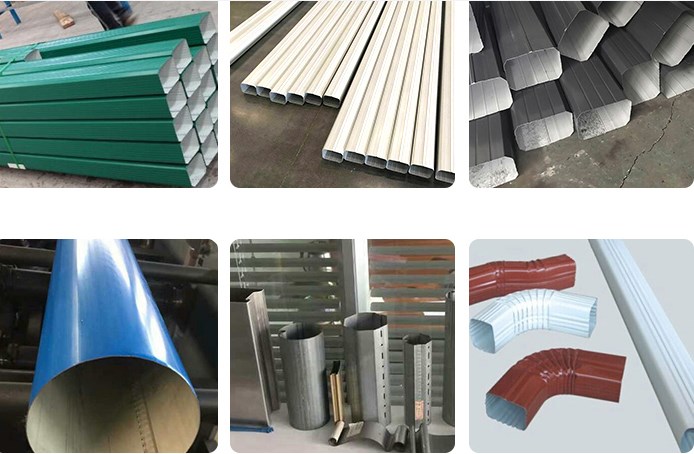 12m/min Downspout Pipe Roll Forming Machine CE Quenched Steel