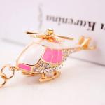 motorcycle Rhinestone Key Chain 6cm x 6cm Luxury Crystal Pendant