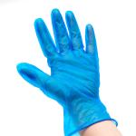 Disposable Vinyl Glovees Hand Blue Food Service PVC Glovees Powder Free Cleaning