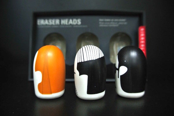 Three Types Eraser Heads Speaker Toy For Promotion Gift / Collection