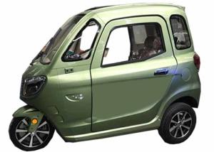 Quality ECO Enclosed Electric Tricycle 60V45Ah Battery 1000W Silent Motor Green Energy wholesale