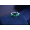 Buy cheap Emerald Sterling Silver Custom Jewelry Square Diamond Rings from wholesalers