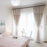 100% Polyester Curtain Fabric Blackout Breathability Linen Home Textile