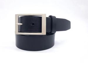 Quality Classic Mens Casual Leather Belt With Single Prong Buckle Silver Color wholesale