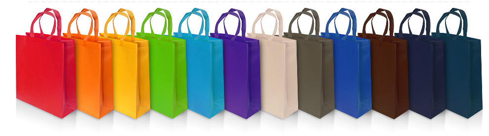Matte laminated Bopp Non woven shopping bag with 9 colors /Logo can be customized