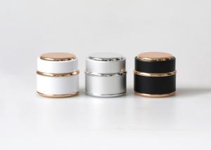 Quality 50ml double wall plastic cosmetic jar skin whitening cream container wholesale