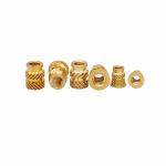 Factory Wholesale Double Twill Copper Nut Brass Nut Cap Through-Hole Knurled Nut