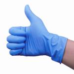 Food Processing Disposable Nitrile Examination Gloves Bacterial Penetration