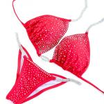 Stretchy NPC Bikini Competition Suits , Women Fitness Competition Swimwear