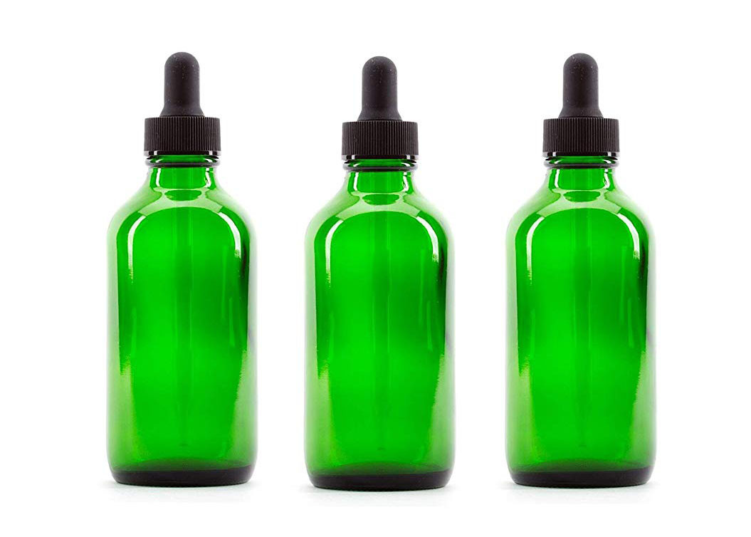 Black Glass Dropper Empty Essential Oil Bottles Convenient Packing