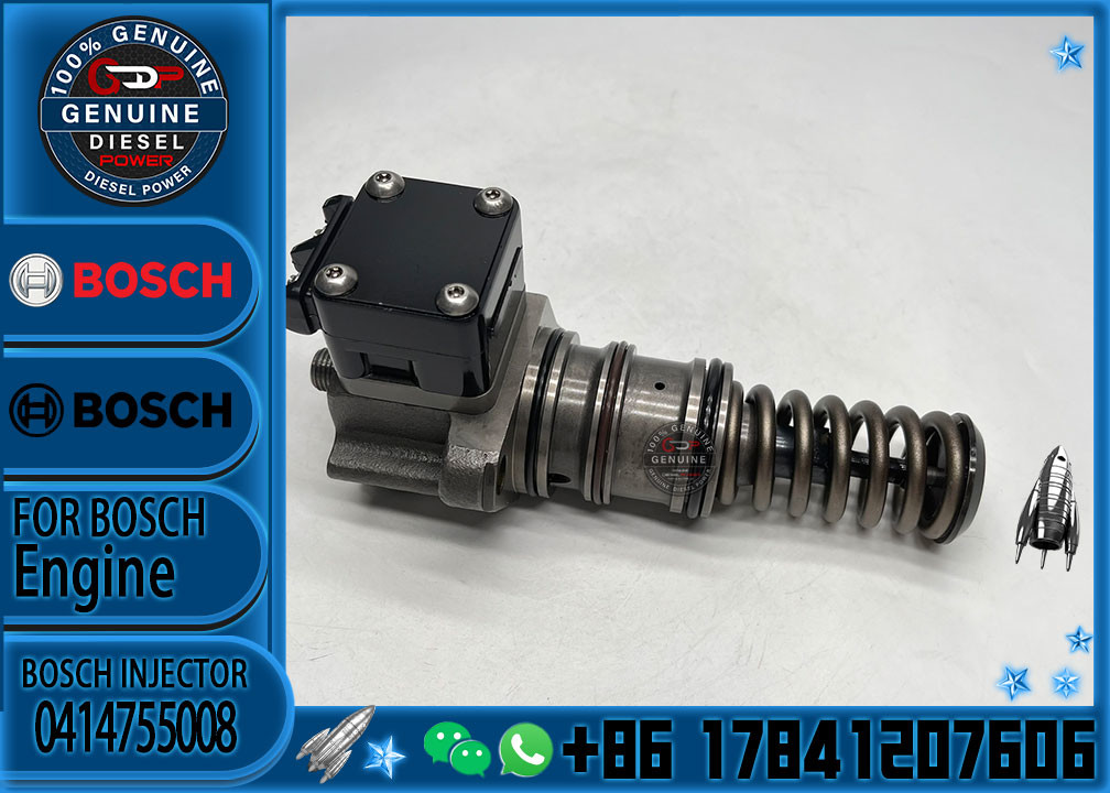 Common Rail Fuel Injector 0414755008 for DAF CF 9.2d 12.9d Engine PE XE-C Euro Engine