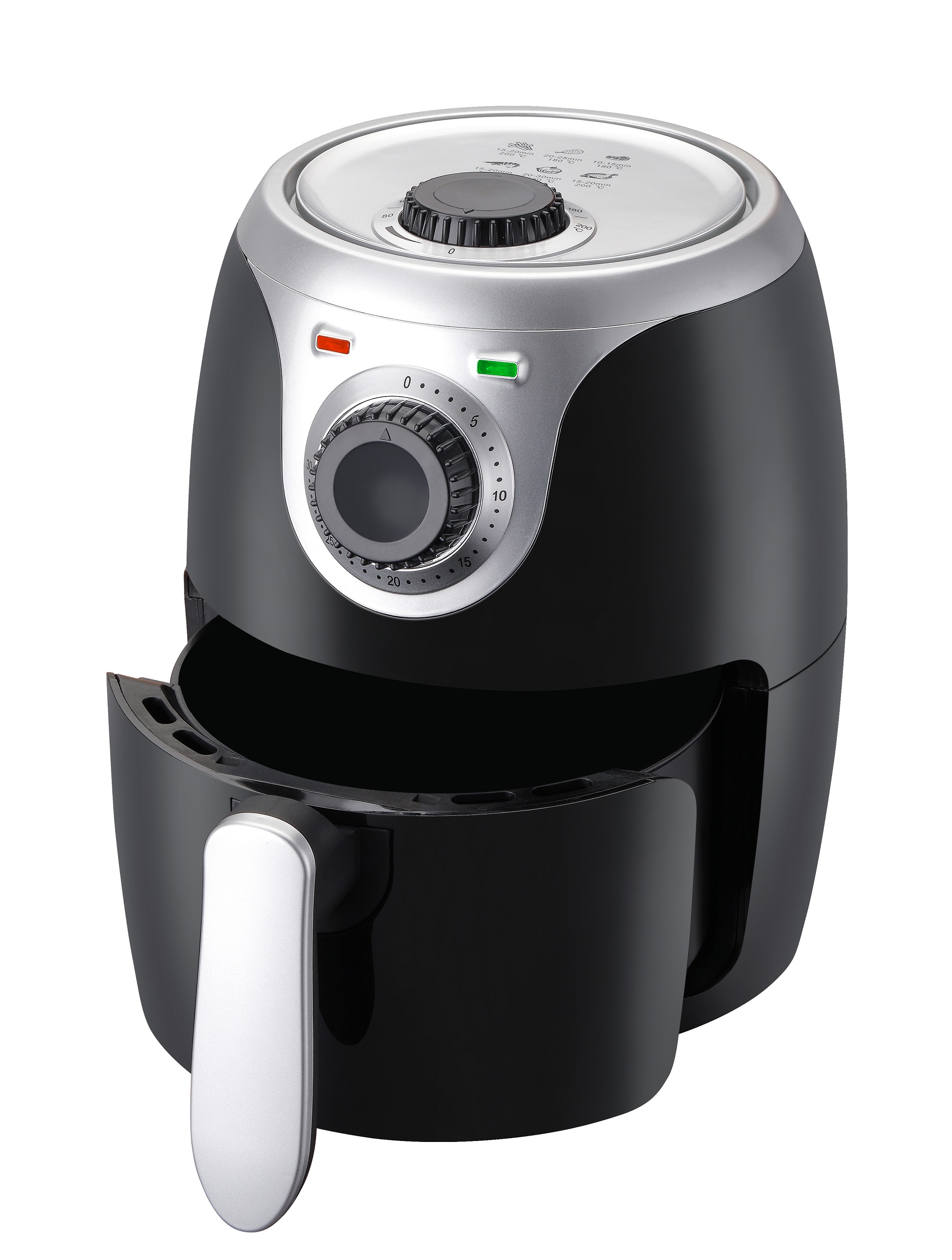2.2L Kitchen Hot Air Oven For Food Cooking No Oil Crisp Smart