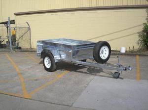 Quality Safety Galvanised Off Road Trailer 7x5 Box Trailer Independent Suspension wholesale