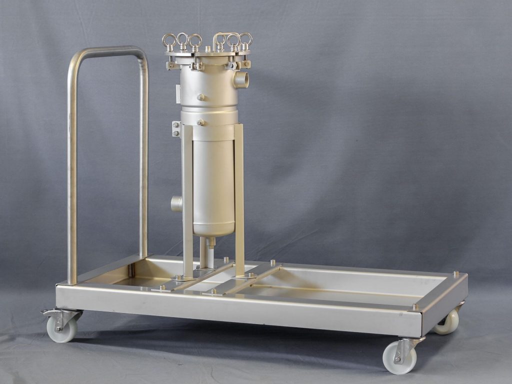 Weight KG 62 Turtle-Back Single-Bag Filter Housing for Filtration in Food Beverage Shops