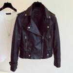 Leather Jacket Winter and Autumn Fall Apparel Clothes for Women Cardigan Blazer