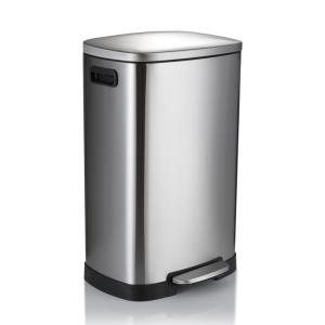 Quality Anti Fingerprint 30L Kitchen Stainless Steel Trash Can wholesale