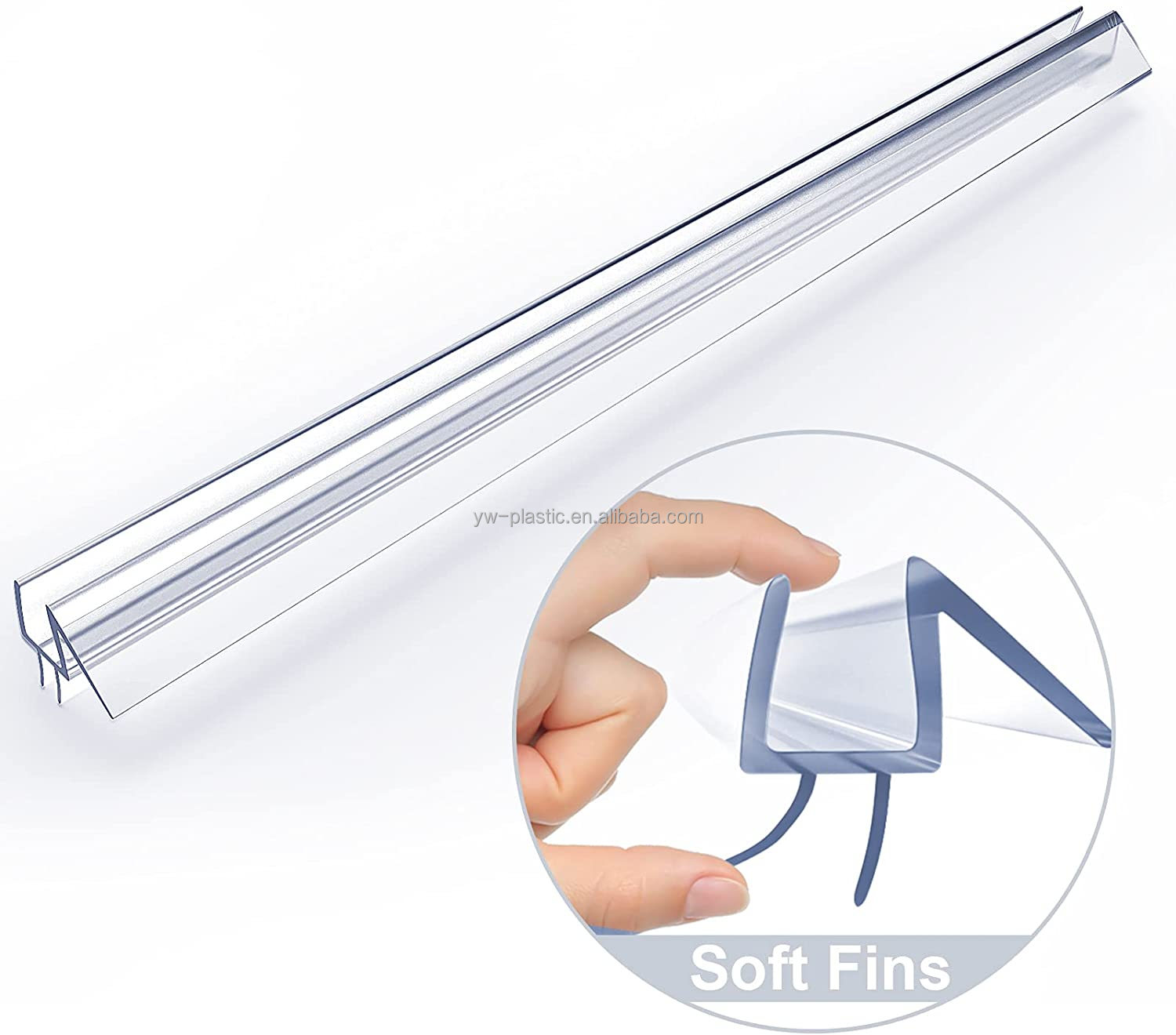 Silicone Curved Rubber Plastic Seal for Custom Shape H Shape PVC Bath Shower Screen