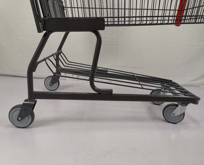 Customizable 125L Grocery Shopping Trolley Q195 Steel Large Shopping Cart