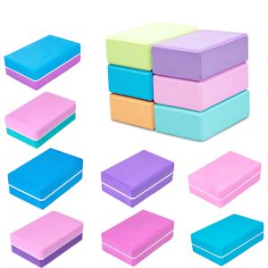 Quality Fitness Yoga Exercise Blocks , Eco Friendly Yoga Blocks Foam Brick Stretching wholesale