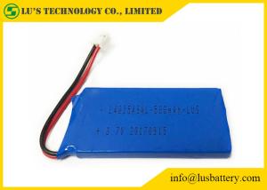 Quality Blue PVC 3.7 V 500mah Lipo Battery LP482549 3.7 Volt Lithium Polymer Battery 500mah 3.7v battery wholesale