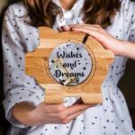 Wooden Cartoon Piggy Bank ISO9001 For Home Decoration