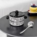 Stainless Steel Strainer Nordic Style Ceramic Bowl for 1000ml Lard-Filled