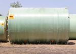 Outside Industrial Frp Septic Holding Tank Cylindric Sewage Treatment