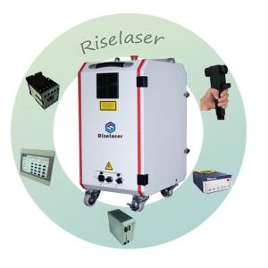 Quality Suitcase Fiber Laser Cleaning Machine Rust Oil Paint Oxides Removal For Car Parts Aerospace Industry wholesale