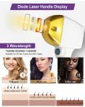 Professional Vertical Double Handle 755 808 1064 3 Wavelength Diode Laser Hair