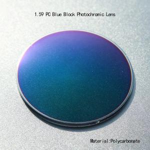 Quality 1.59 Lenses Blue Lens Light Resistance Polycarbonate Photochromic Lens wholesale
