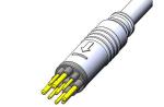 Electric Bike Spare Parts Waterproof Connector Plug for Motors / Displays