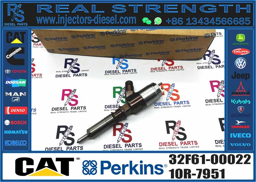 Diesel Fuel Engine Injector 326-4756 32F61-00014 326-4740 32F61-00022 Fuel Injector For Cat Excavator Engine C6 C6.4