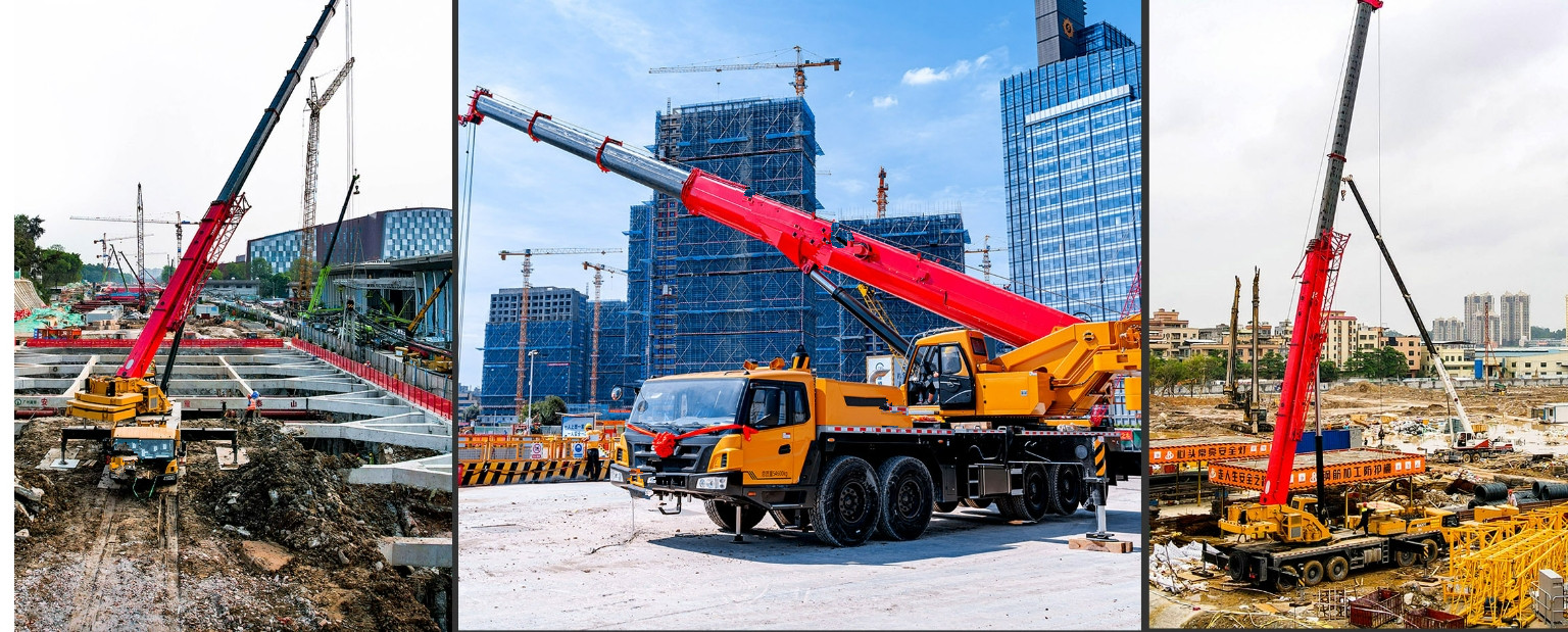 Hoisting Machinery Truck Mounted Mobile Crane 30 40 50 80 100 150 200 Tons Cranes Vehicle
