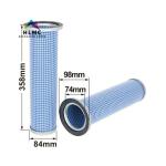 Construction Machinery Parts Air Filtering Element Compressor Filter Condition