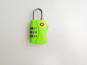 Quality Green TSA Approved Travel Locks / 3 Digit TSA Travel Locks For Suitcases wholesale