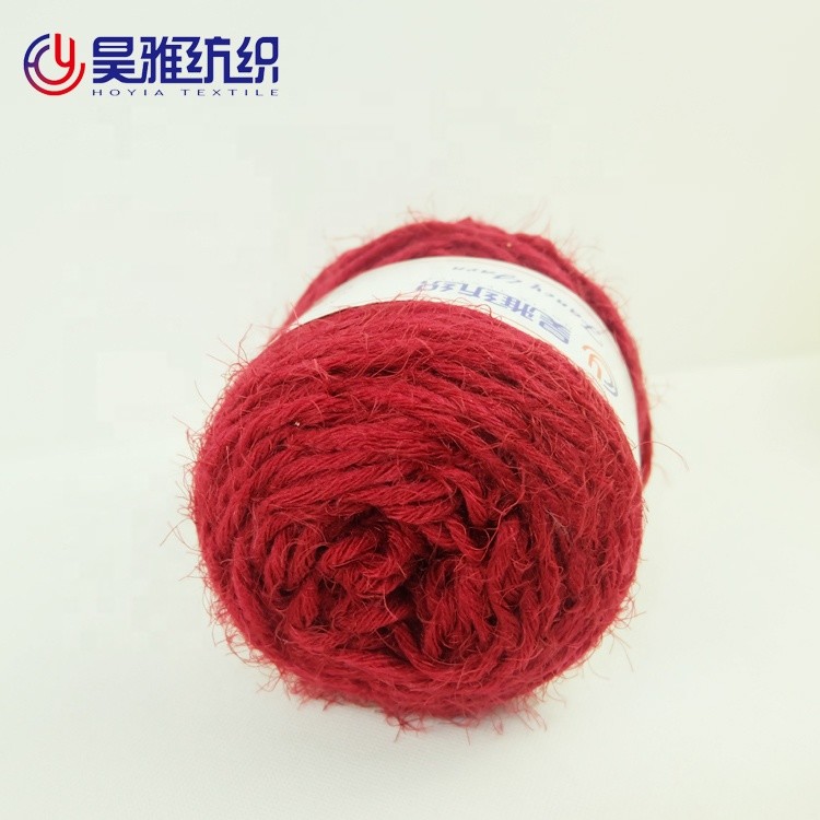 35% Cotton 55% Acrylic 10% Wool Soft Multicolor Cake Yarn 1/2.3NM