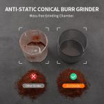 40mm Coffee Conical Burr Grinder Stainless Steel Super Stable Home Coffee Bean