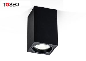 Quality Black GU10 Cylindrical Square Surface Mounted Downlight 70x70xH115mm wholesale