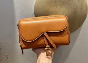 Quality 19cm Length Leather Caro Double Hand Bag Super Capacity Adjustable Strap wholesale